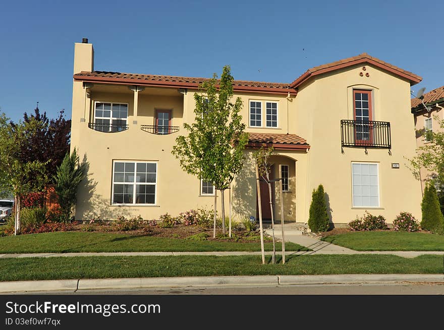 House surrounded by trees and grass