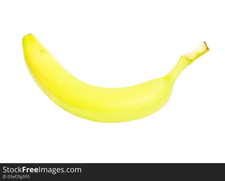 Ripe banana isolated on white background