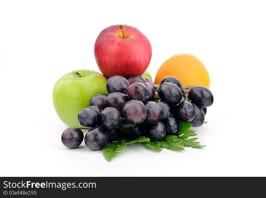 Fruits isoleted on white background. Fruits isoleted on white background