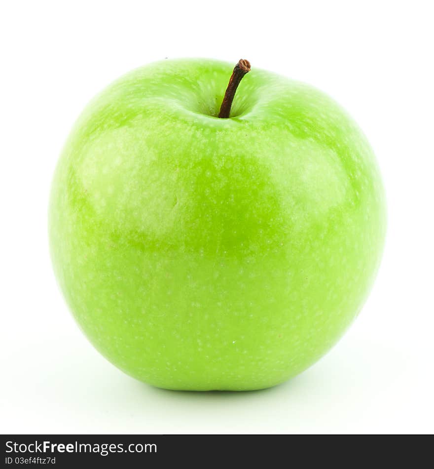 Green Apple on white background