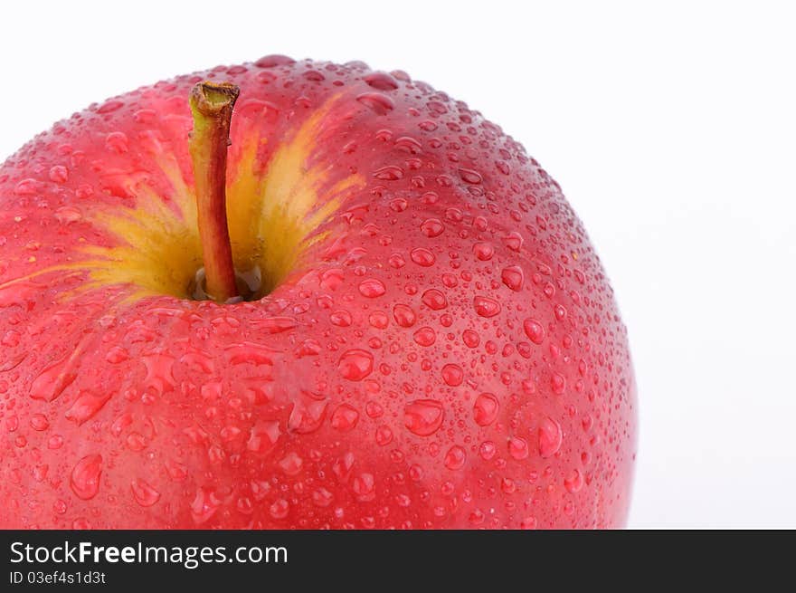 Red Apple on white background. Red Apple on white background