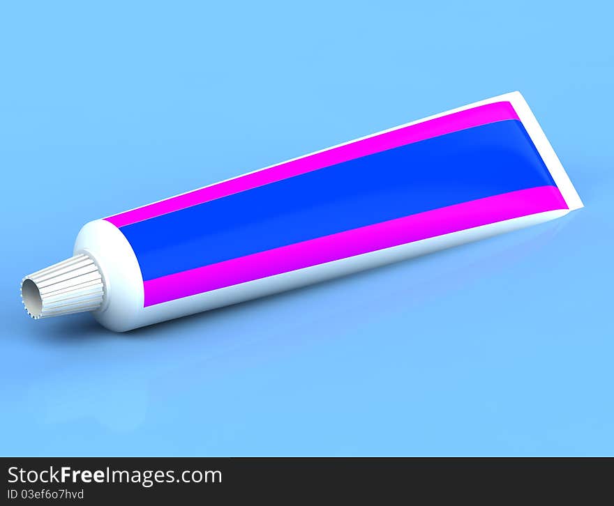 3d rendered toothpaste