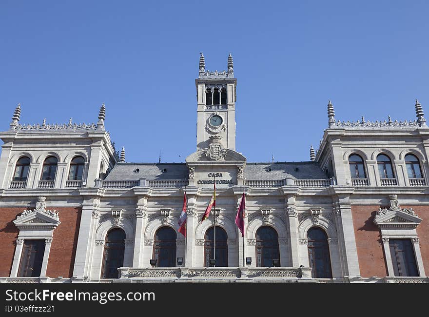 Municipality of Valladolid, Spain, in the main square