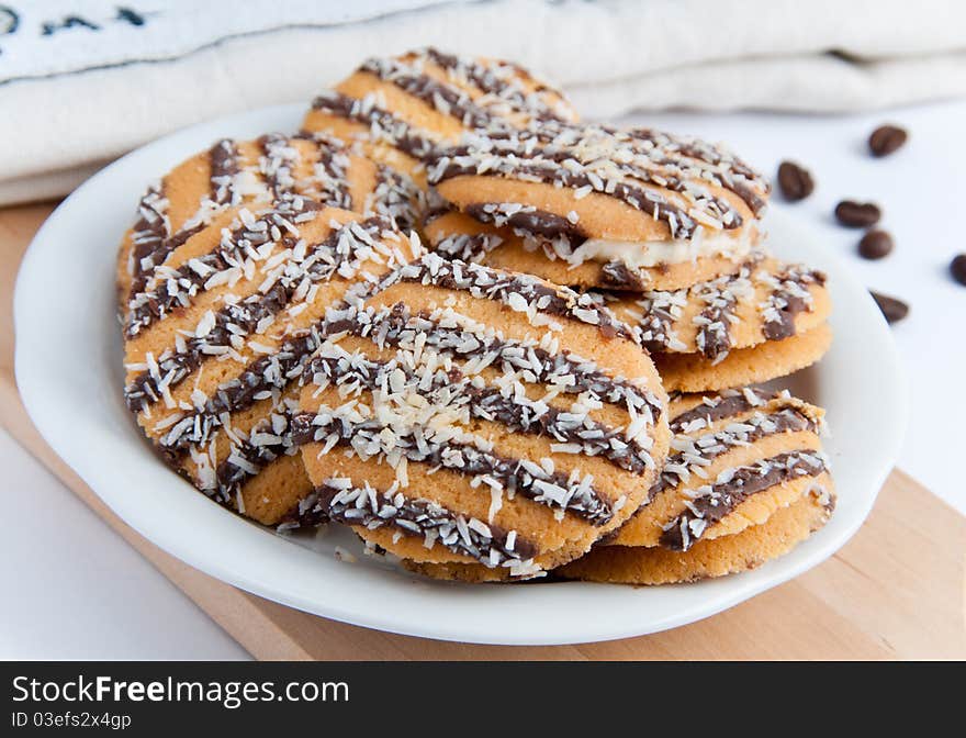 Cookies On A Tray Closeup