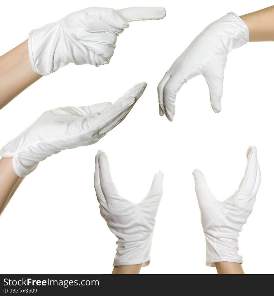 Human S Hands In White Glove