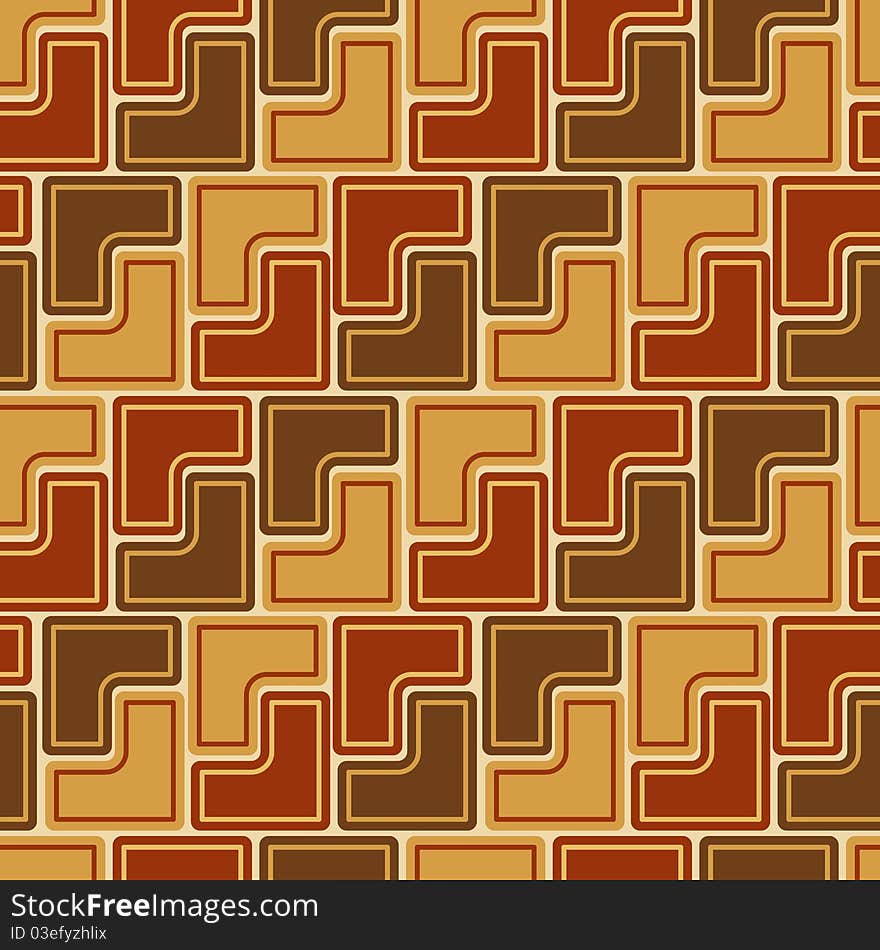 Seamless pattern with brown tiles. Seamless pattern with brown tiles