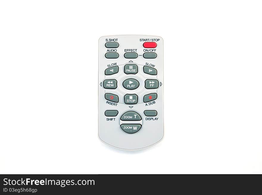 Remote control isolated on the white background