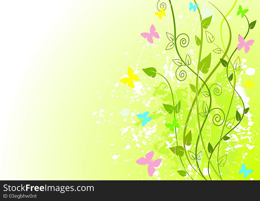 Spring green background with copy space. Spring green background with copy space