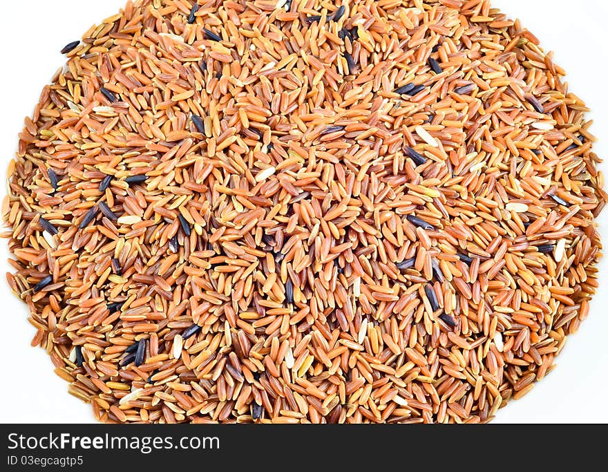 A Pile Of Brown Rice