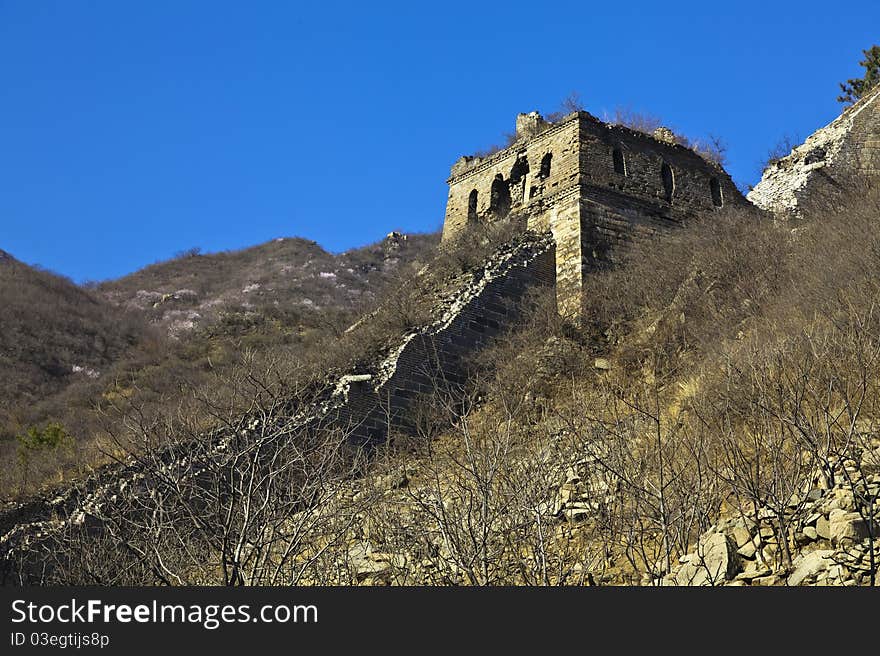 China great wall, architecture, ancient building