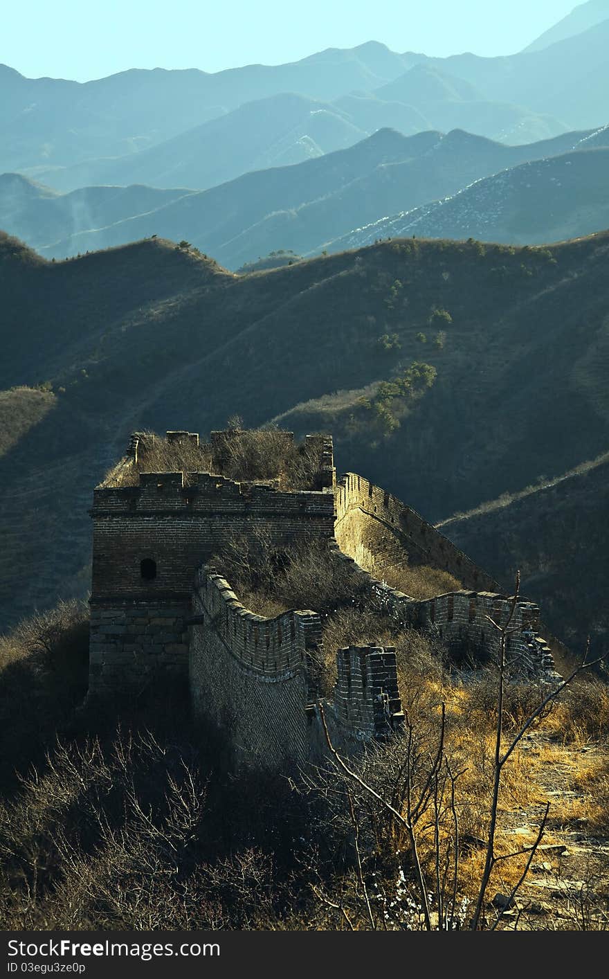 China great wall, architecture, ancient building