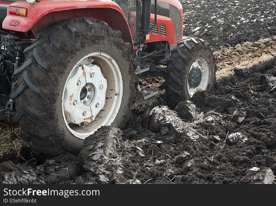 Tractor Plowing