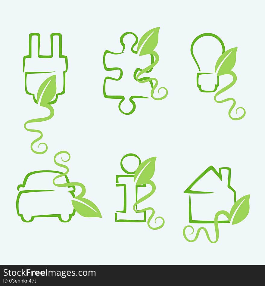 Green Concept Icons.