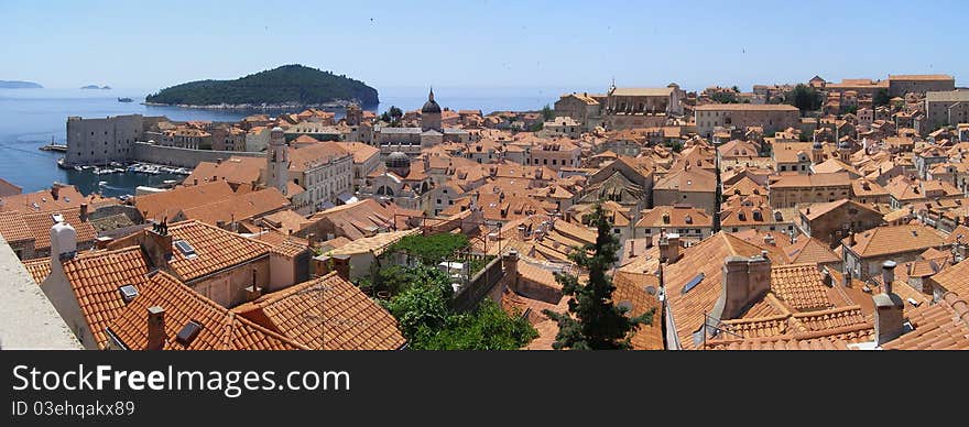 Panorama of Dubrovnik, Croatia