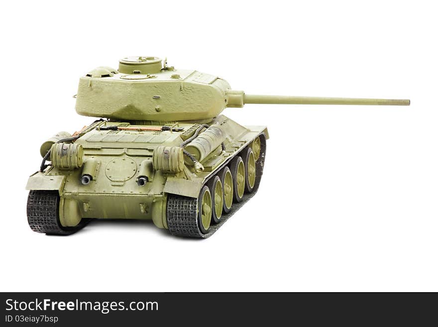 Plastic Model Of Soviet Tank