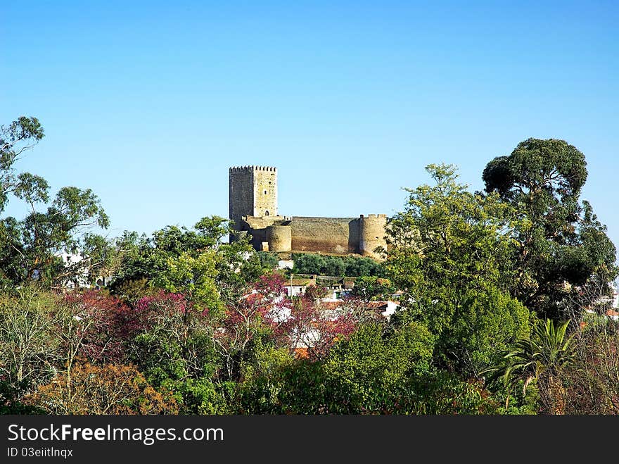 Landscape of portel castle.