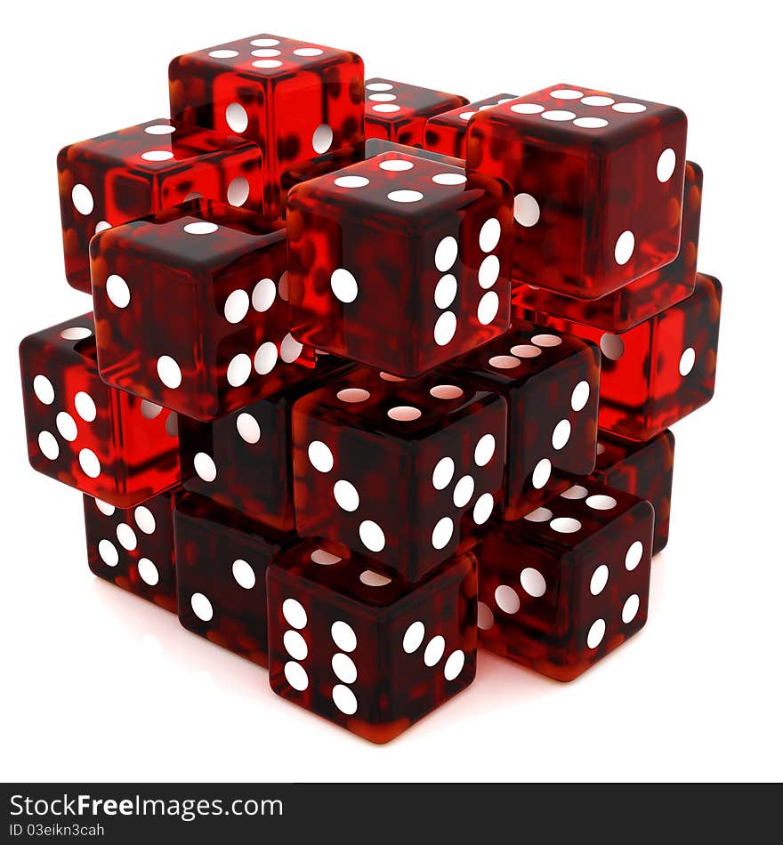 Red Dice cube