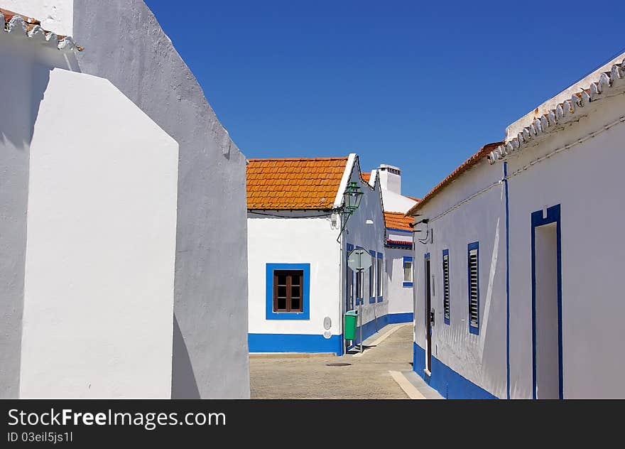 Street of Santa Susana village.