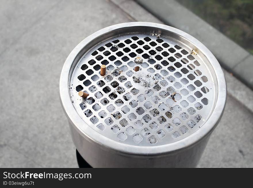 Cigarette end on The Trash .