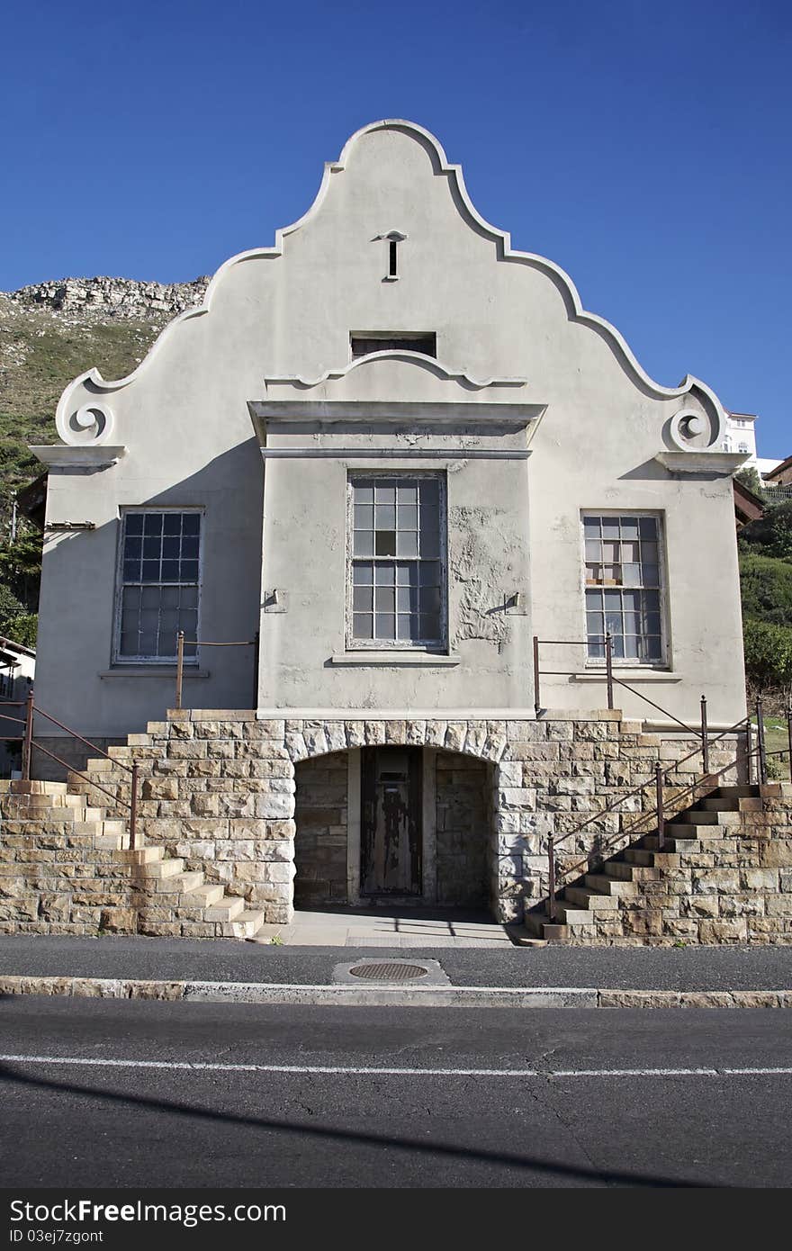 Cape Dutch building in Cape Town. Cape Dutch building in Cape Town