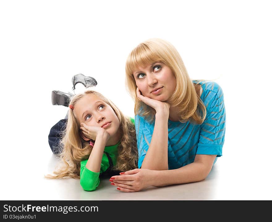 Portrait Of Mother And Daughter