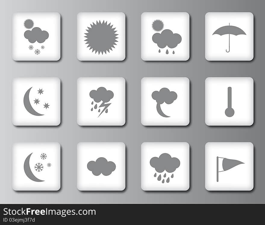 Weather icon set 2