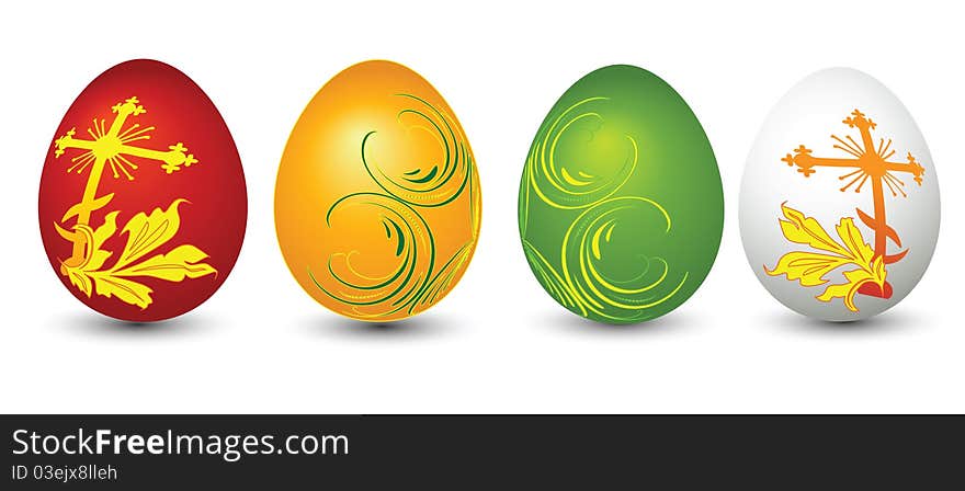 Celebratory Easter eggs by Easter