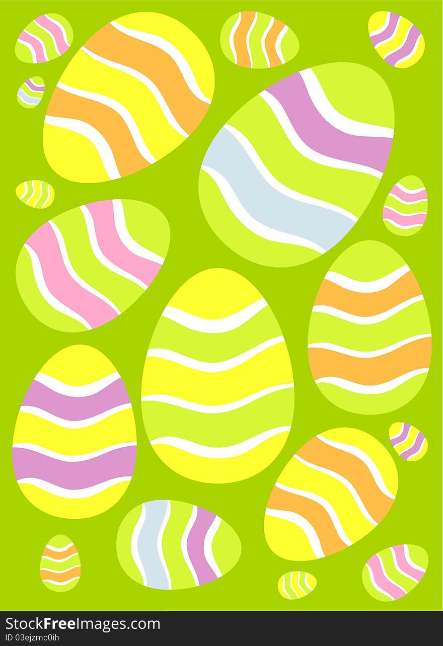 Easter Eggs Background