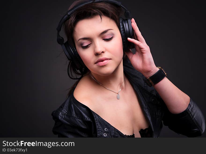 Beautiful Headphones Girl