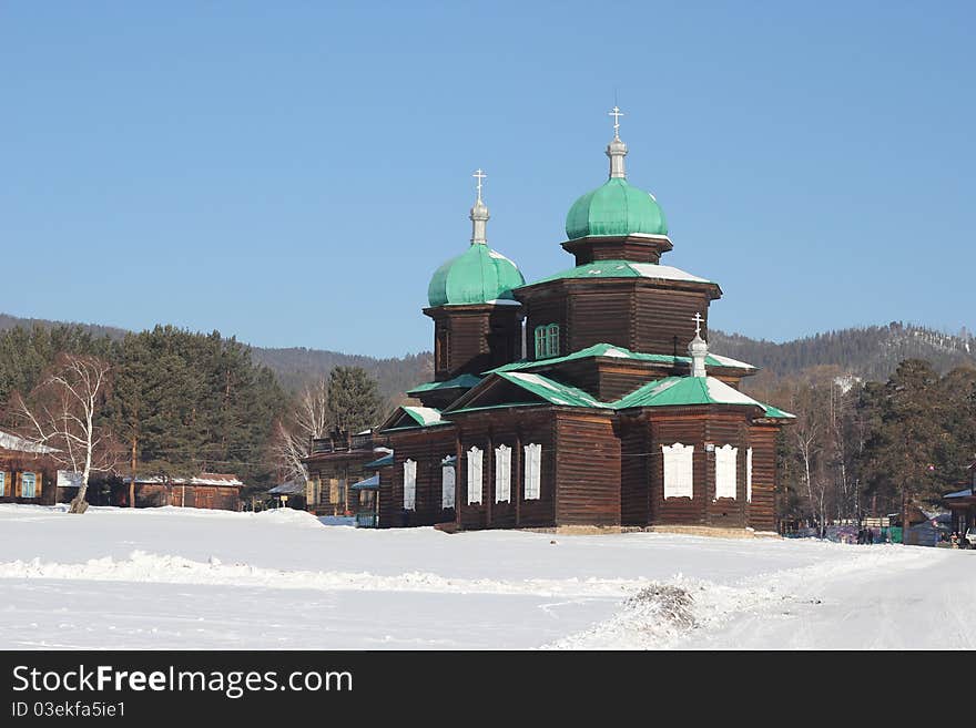 St. Nicholas Church is located in a suburb of Ulan-Ude, in the ethnographic museum of the peoples of Transbaikalia.