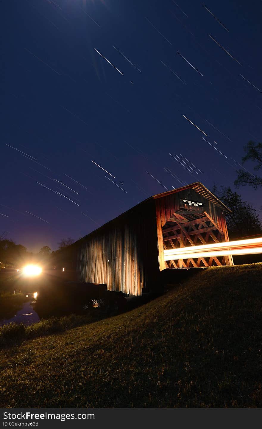 The historic Watson Mill Covered Bridge in northeast Georgia, USA. The historic Watson Mill Covered Bridge in northeast Georgia, USA.