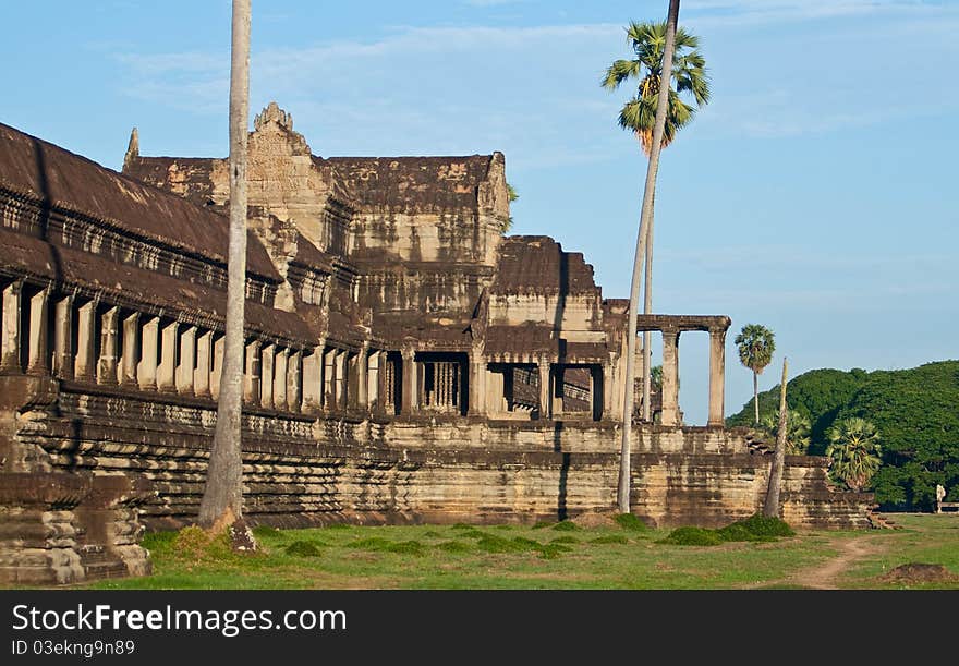 Asian temple ruins near in Angkor Wat, Cambodia