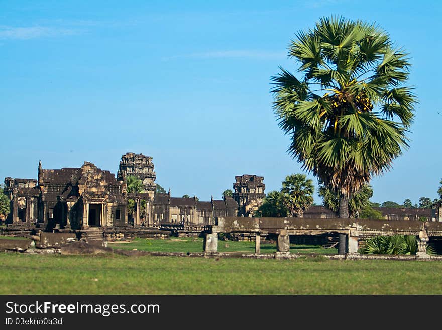 Asian temple ruins near in Angkor Wat, Cambodia