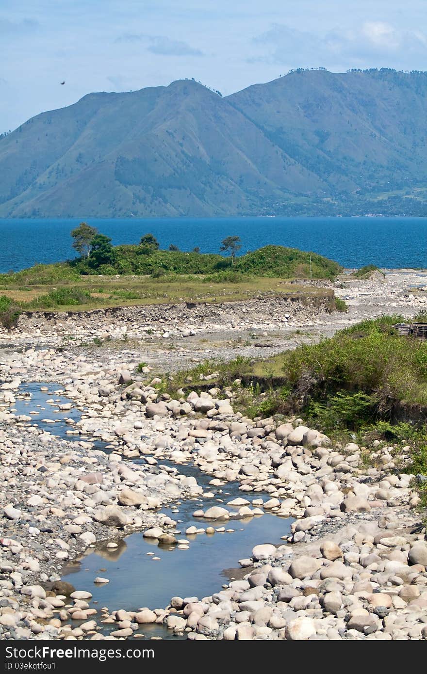 Lake Toba landscape, Samosir island, Sumatra, Indonesia