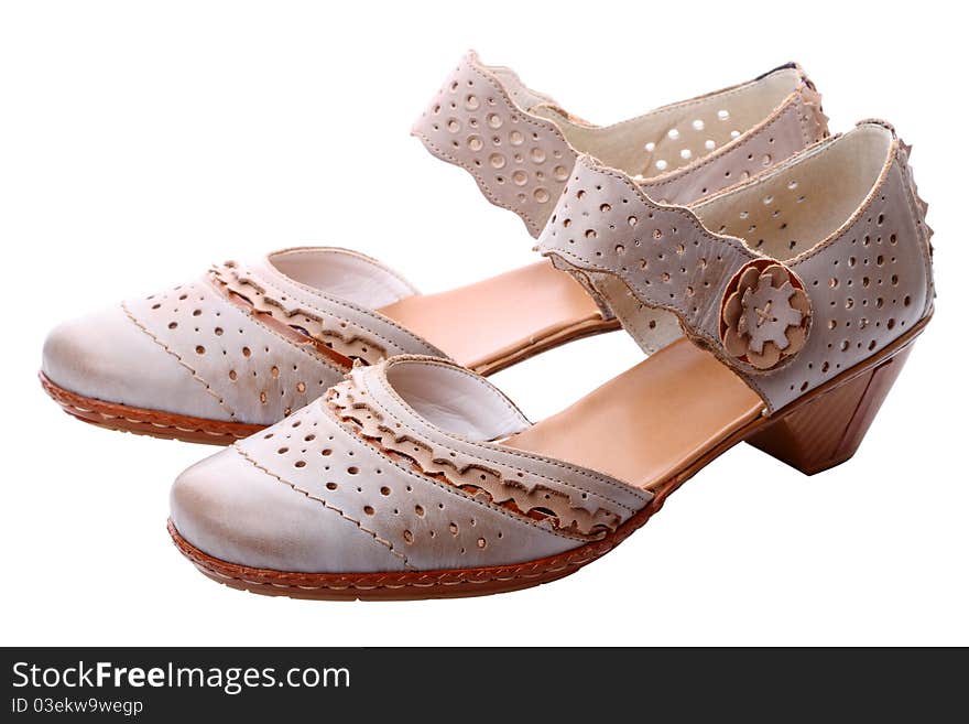 Pair of womens summer shoes