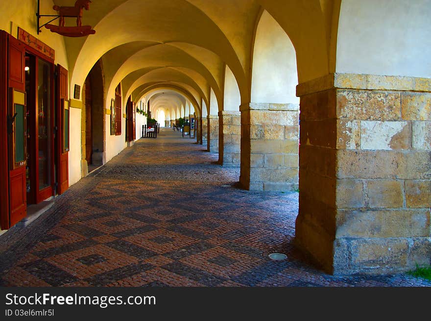 Fragment of the old city of Praga. Fragment of the old city of Praga