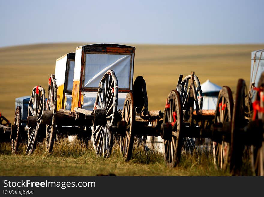 Migration transport in Inner Mongolia, use to migrate from one place to another.