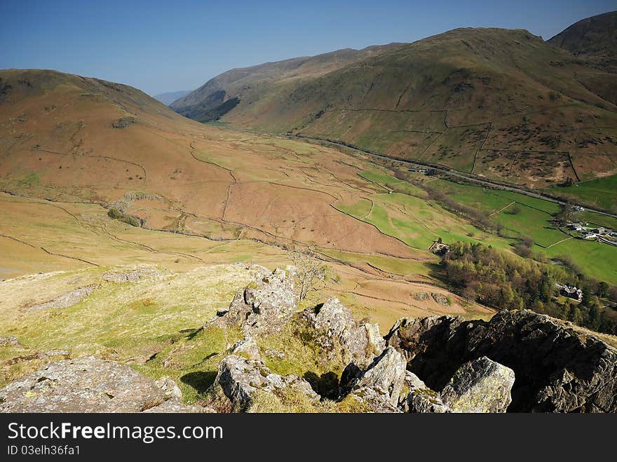 Looking Towards Helvellyn From Helm Crag