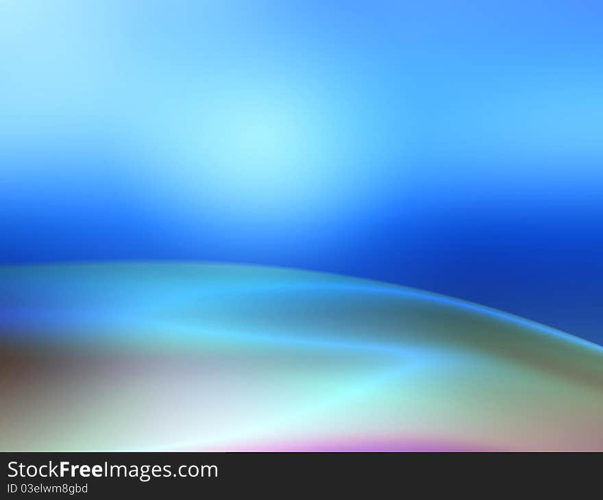 Blue sky abstract background with surface of earth.