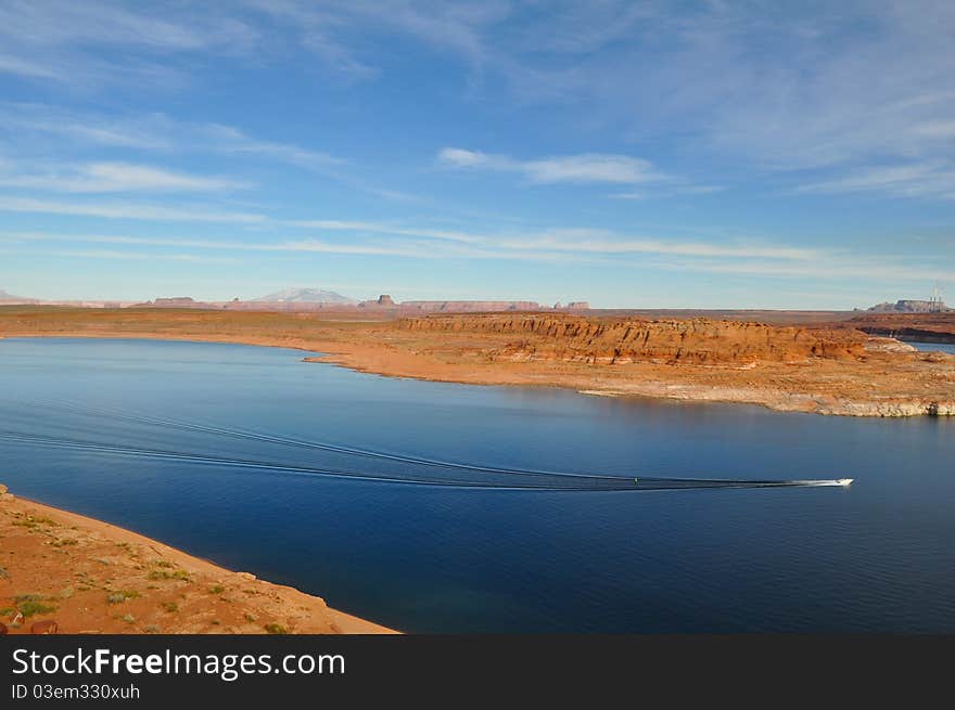 Lake Powell, Page, Arizona, near the Glen Canyon National Park