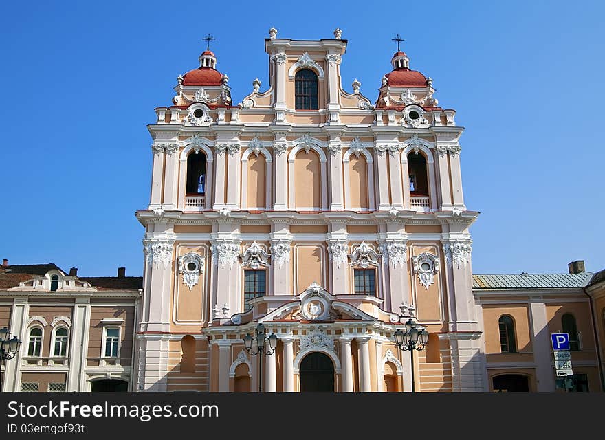 Church of St. Casimir in Vilnius - capital of Lithuania