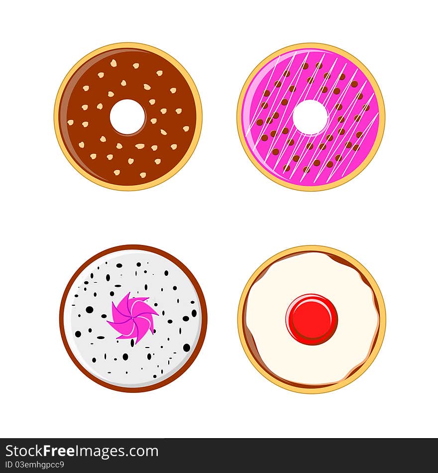 Variant of tasty donuts created by . Variant of tasty donuts created by