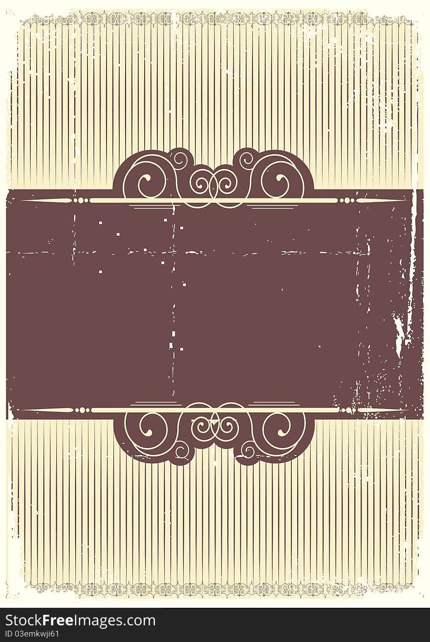 Vintage background with vignettes.Abstract paper for design