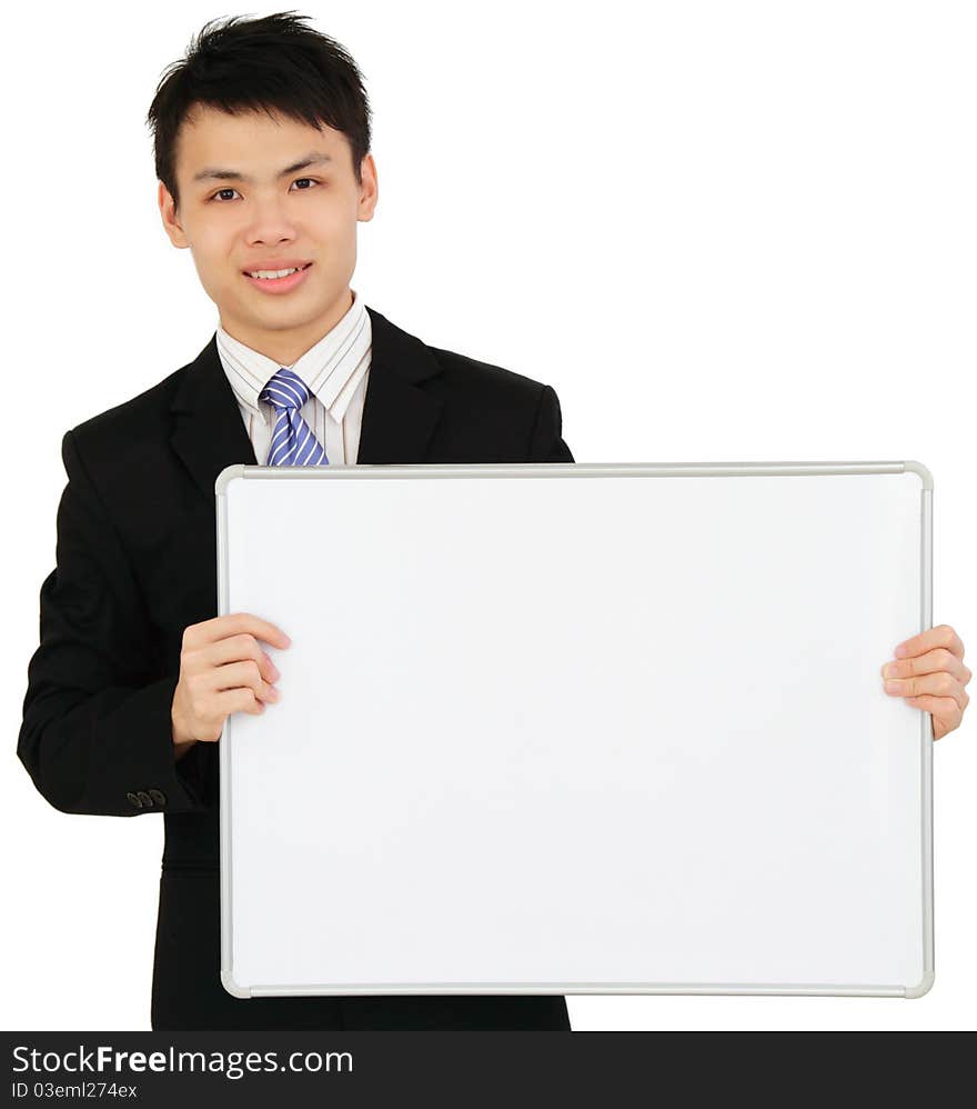 Businessman with Board