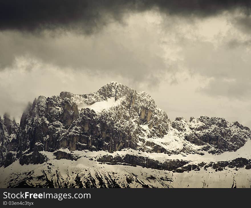 Mountain Range in South Tyrol