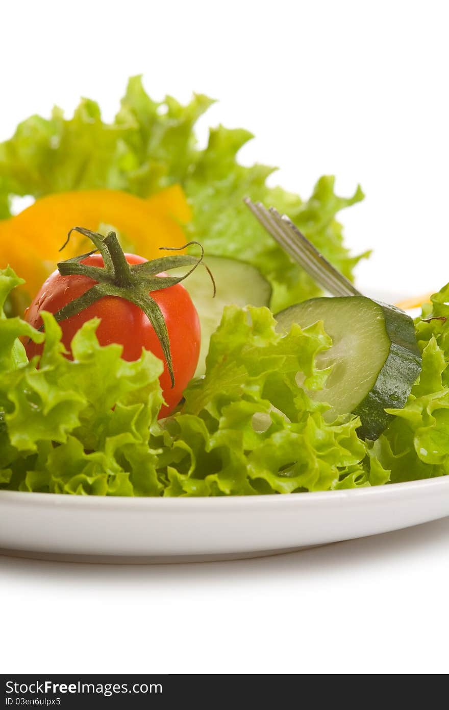 Healthy Salad with fresh vegetables