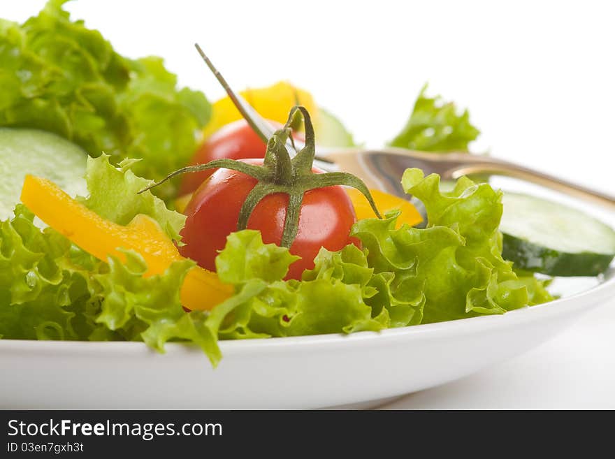 Healthy Salad with fresh vegetables