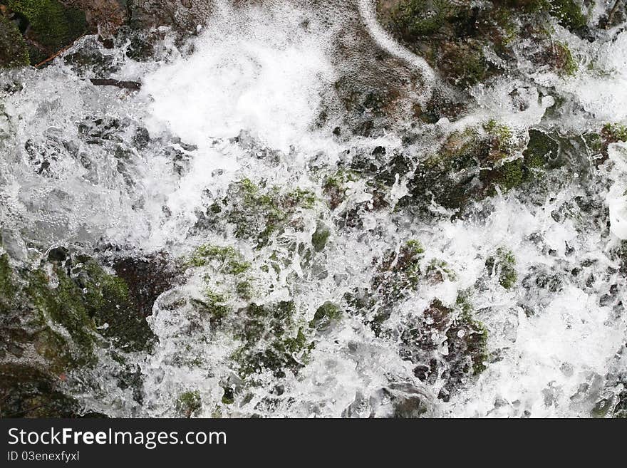 Close up of water stream