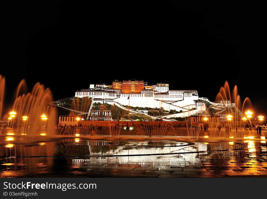 Potala Palace Night