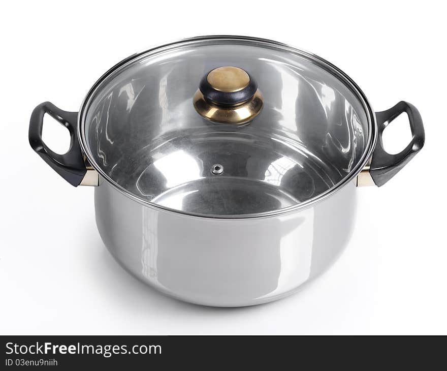 Metallic Pan Isolated